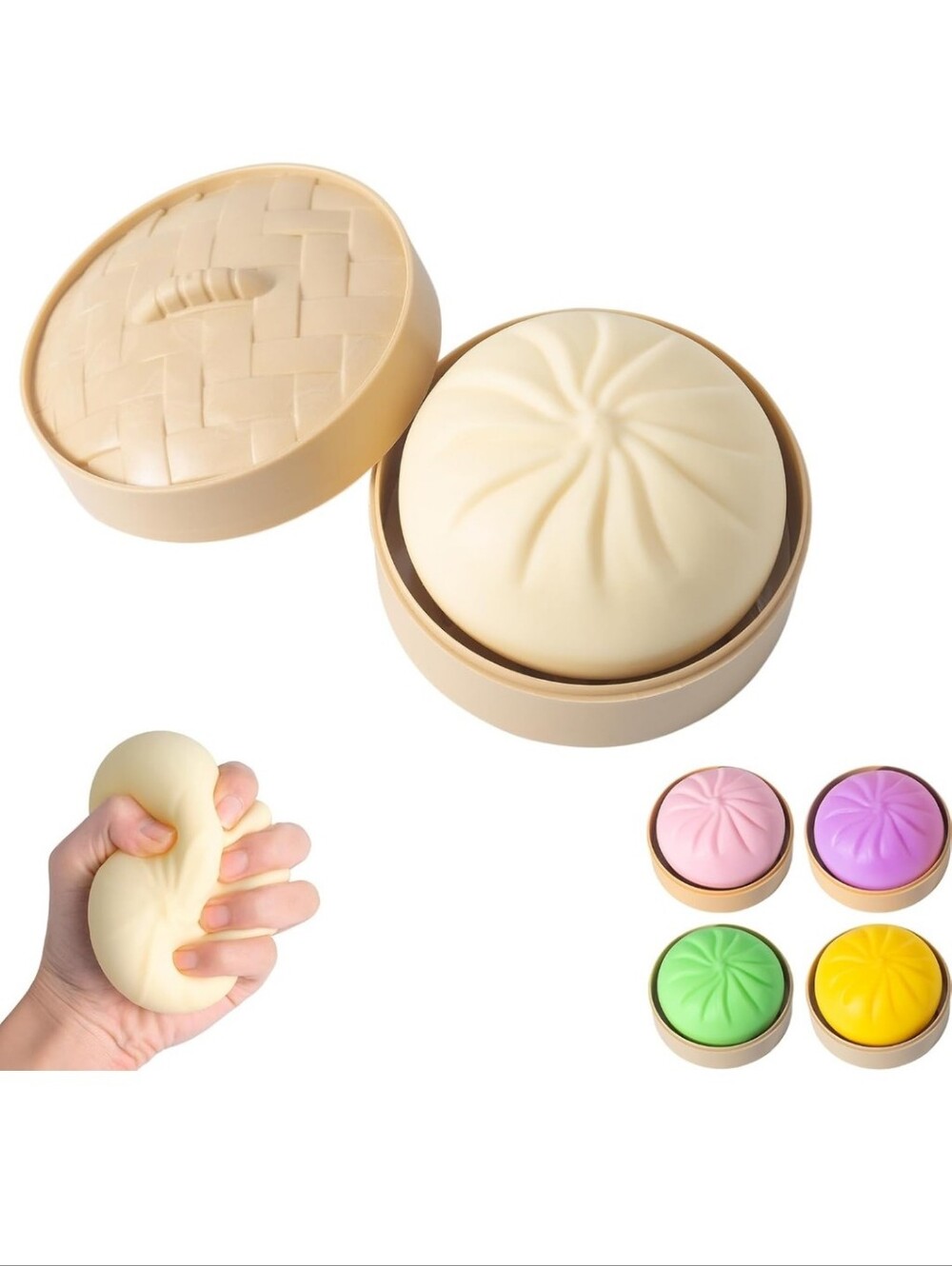 Squishy Bao Stress Relief Toy - Random Color